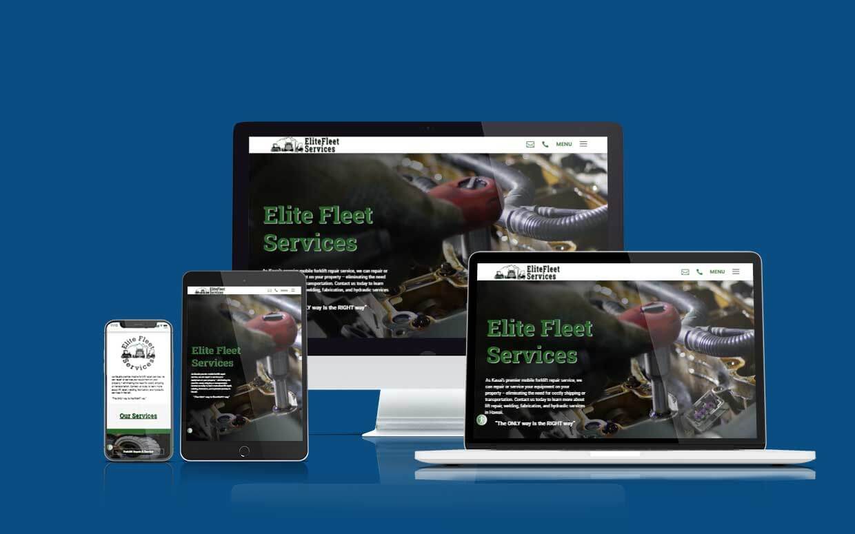 Elite Fleet Services Website Designed by Shaka Web Design Services