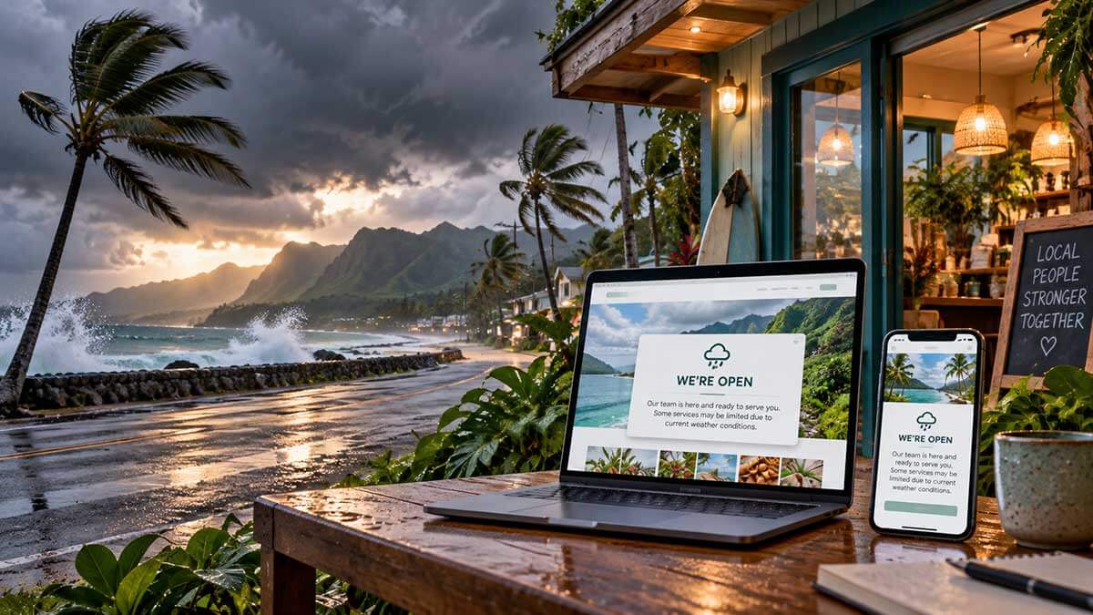 When the Storm Hits: Why Every Hawaii Small Business Needs a Reliable Online Presence